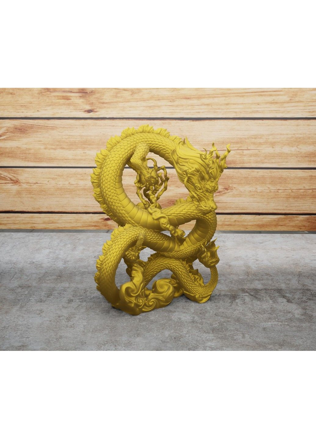 Статуетка китайського дракона в класичному стилі. Біла. 10 см. ЗаСвіт (280940549)