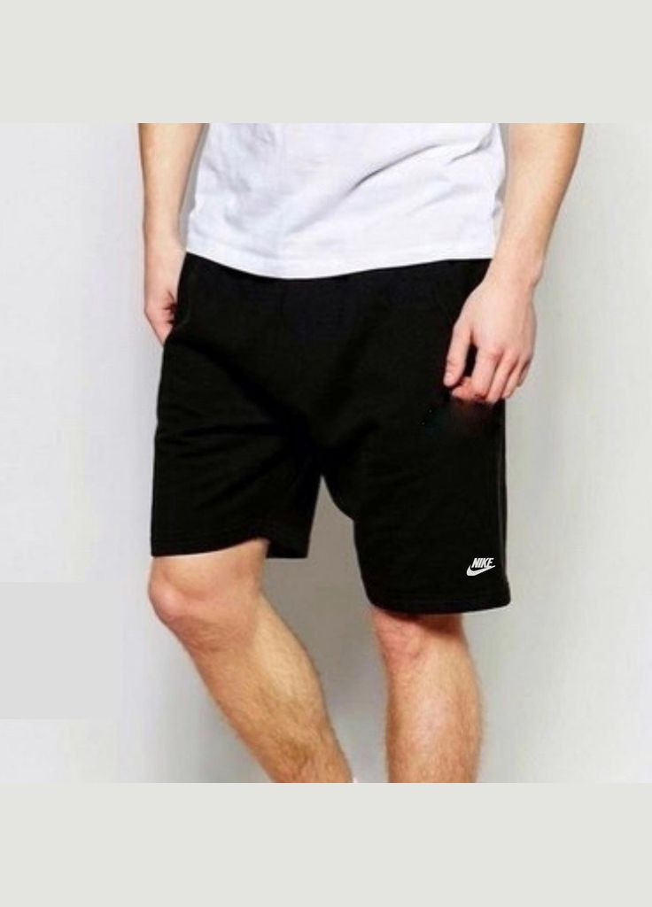 Шорти чоловічі з кишенями великих розмірів трикотаж чорний BP (324445032)