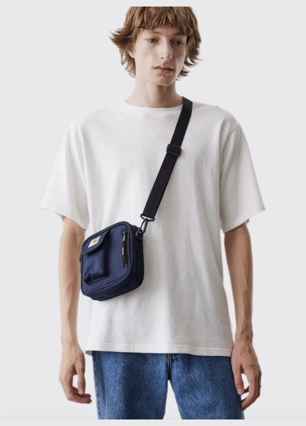 Сумка через плечо квадратной формы, унисекс, синего цвета. No Brand Сумка (322768052)