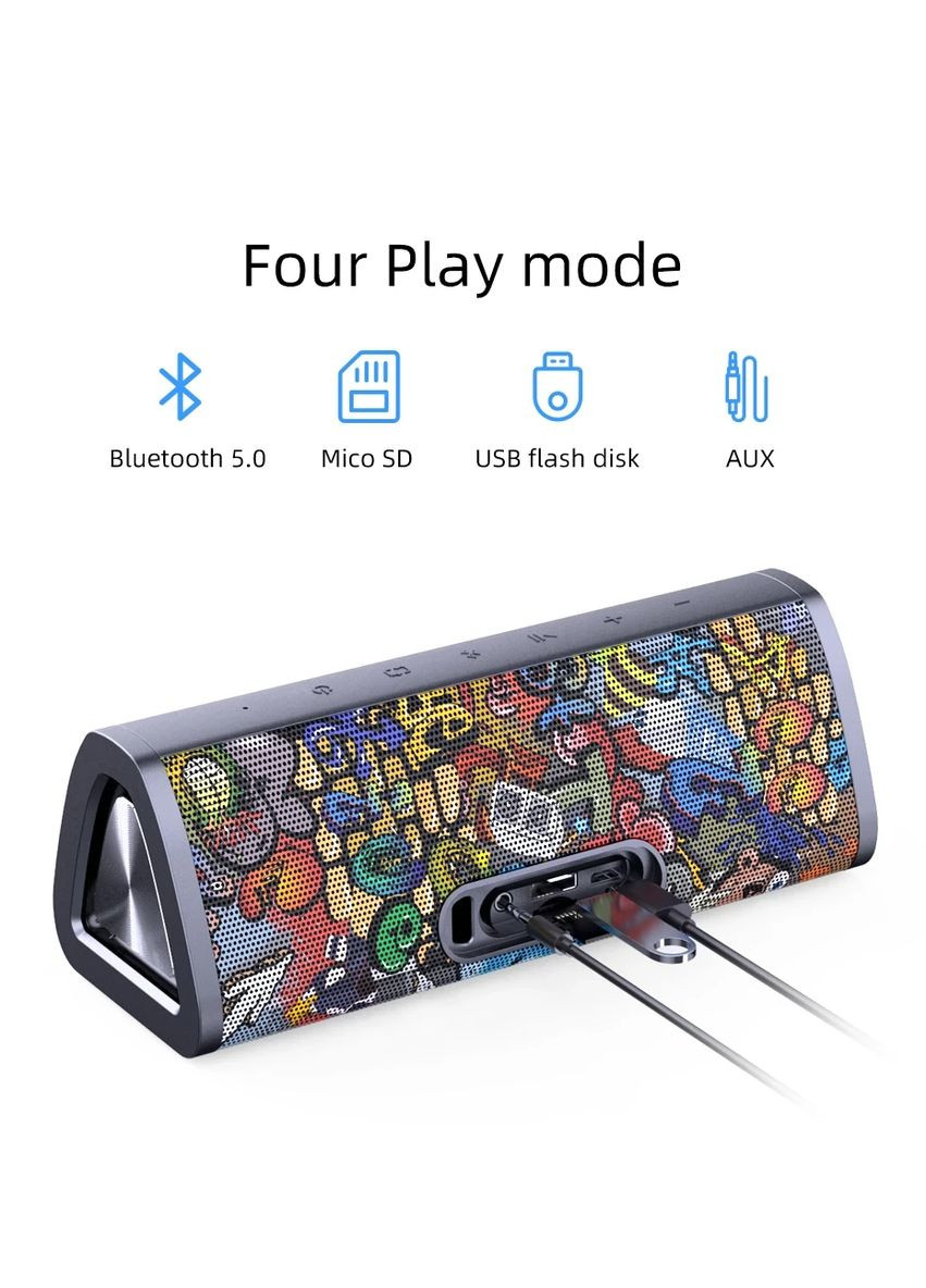 Колонка A10+ Speaker black graffiti MIFA (361056043)