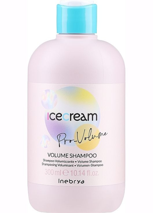 Шампунь для тонкого волосся Ice Cream Volume Shampoo 300ml (214071-29649) Inebrya (368638108)