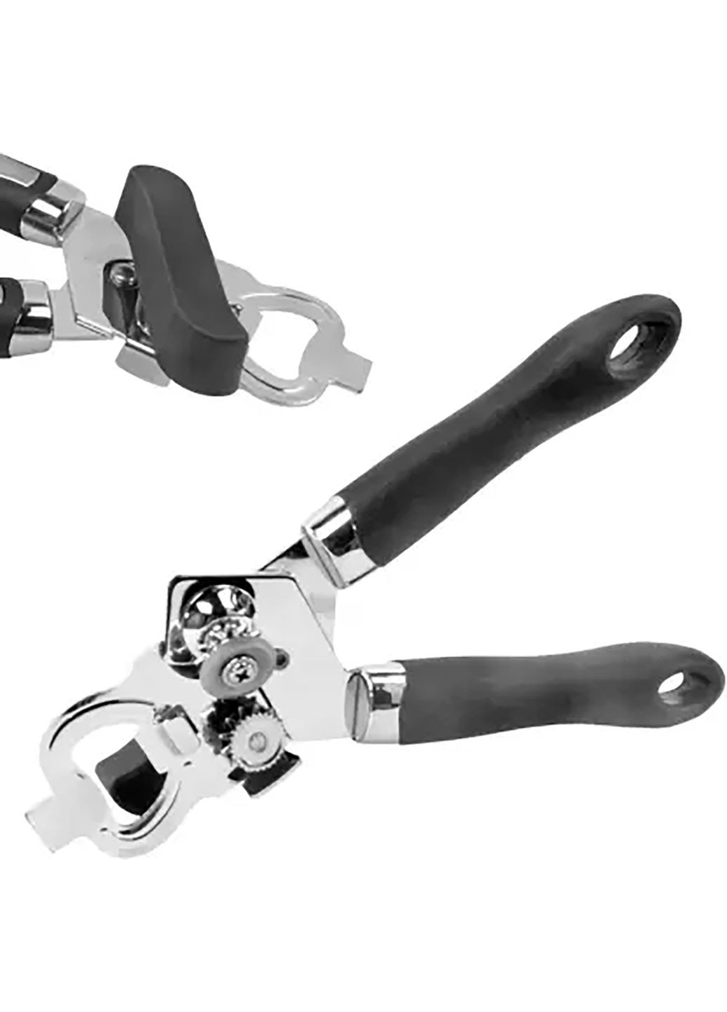 Консервный нож открывалка для консерв и бутылок 2в1 консервооткрыватель нержавеющая сталь пластик 23 см Kitchen Master (304266850)