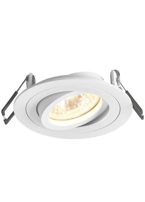 Врізний точковий світильник VL-SPF08R-W під лампу GU10 поворотний, круглий, Videx (282312714)