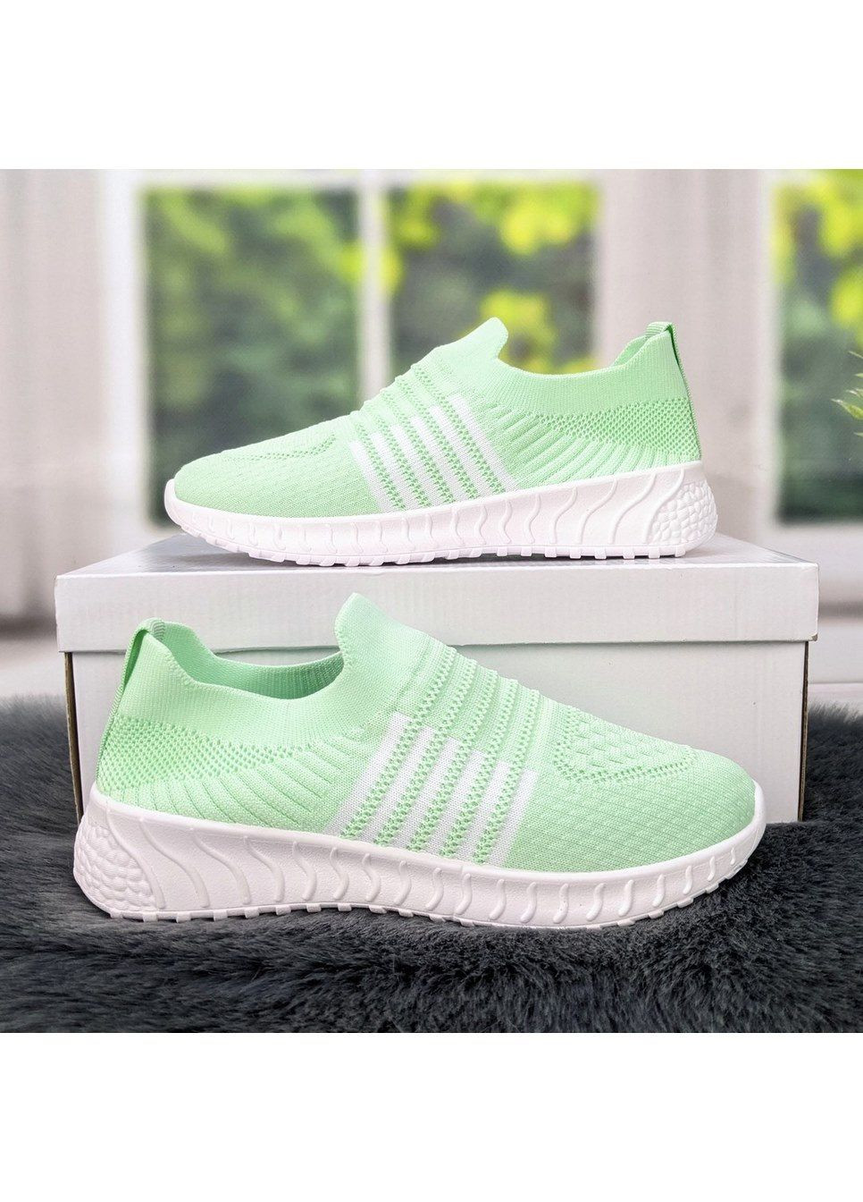 Кроссовки женские текстильные FDEK мятные лето (294050622)