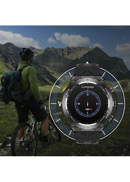 Умные часы V75 Black с GPS и компасом, спортивные, мониторинг здоровья, водонепроницаемость, для iOS/Android, черные Colmi (360713947)