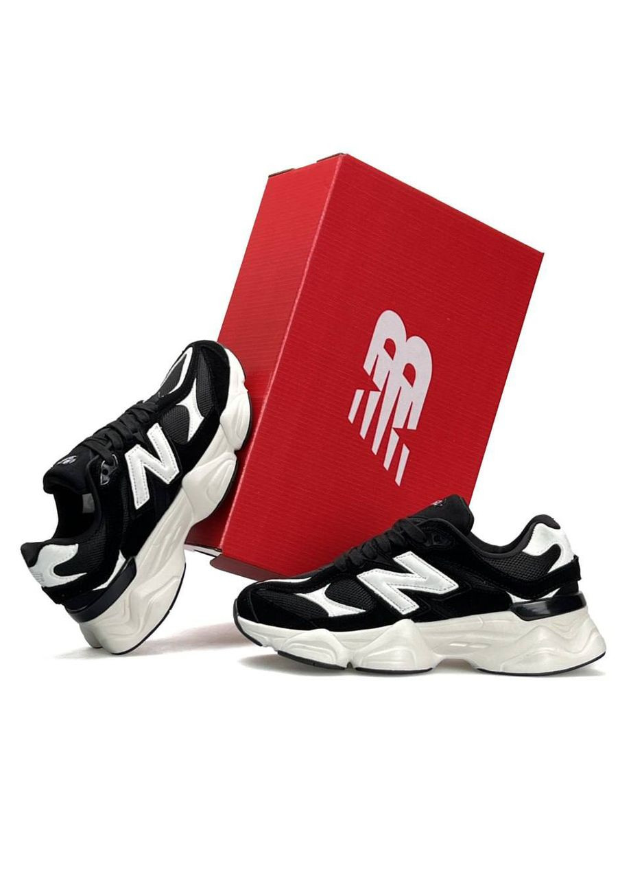 Кросівки жіночі New Balance Black White No Brand 9060 чорно-білі демісезони (324105919)