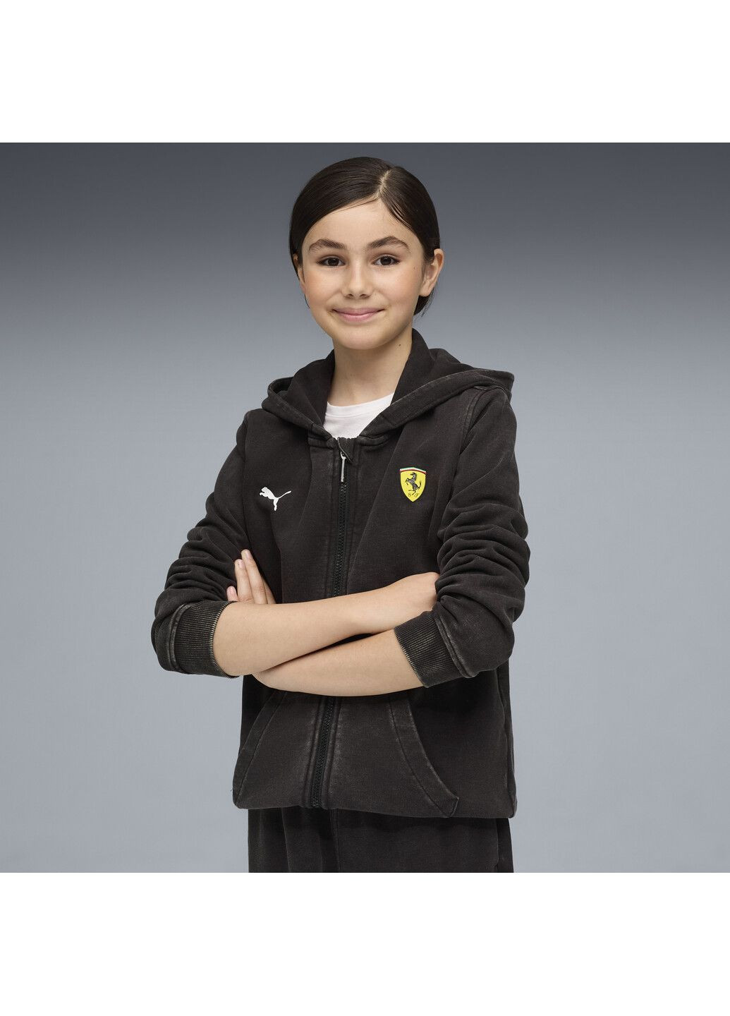 Детская кофта Ferrari Kids Hooded Sweat JK Youth Puma (367832598)