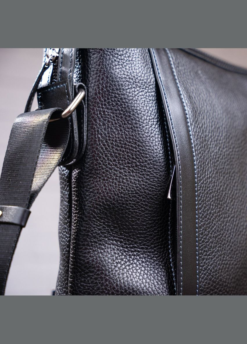 Сумка мужская через плечо кожаная 11122 Черный Shvigel (302008547)