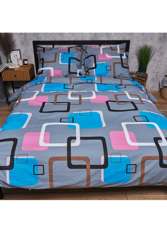 Комплект постільної білизни Бязь Gold Люкс «» Двоспальний 175х210 наволочки 2х50х70 (MS-820006761) Moon&Star Retro Vibes (356116466)