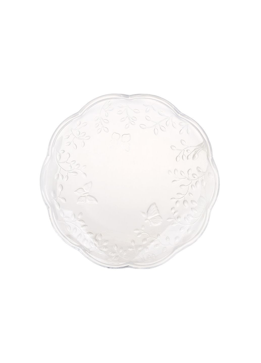 Блюдо из прозрачного стекла D19.5см Butterfly Home Decor (362082946)