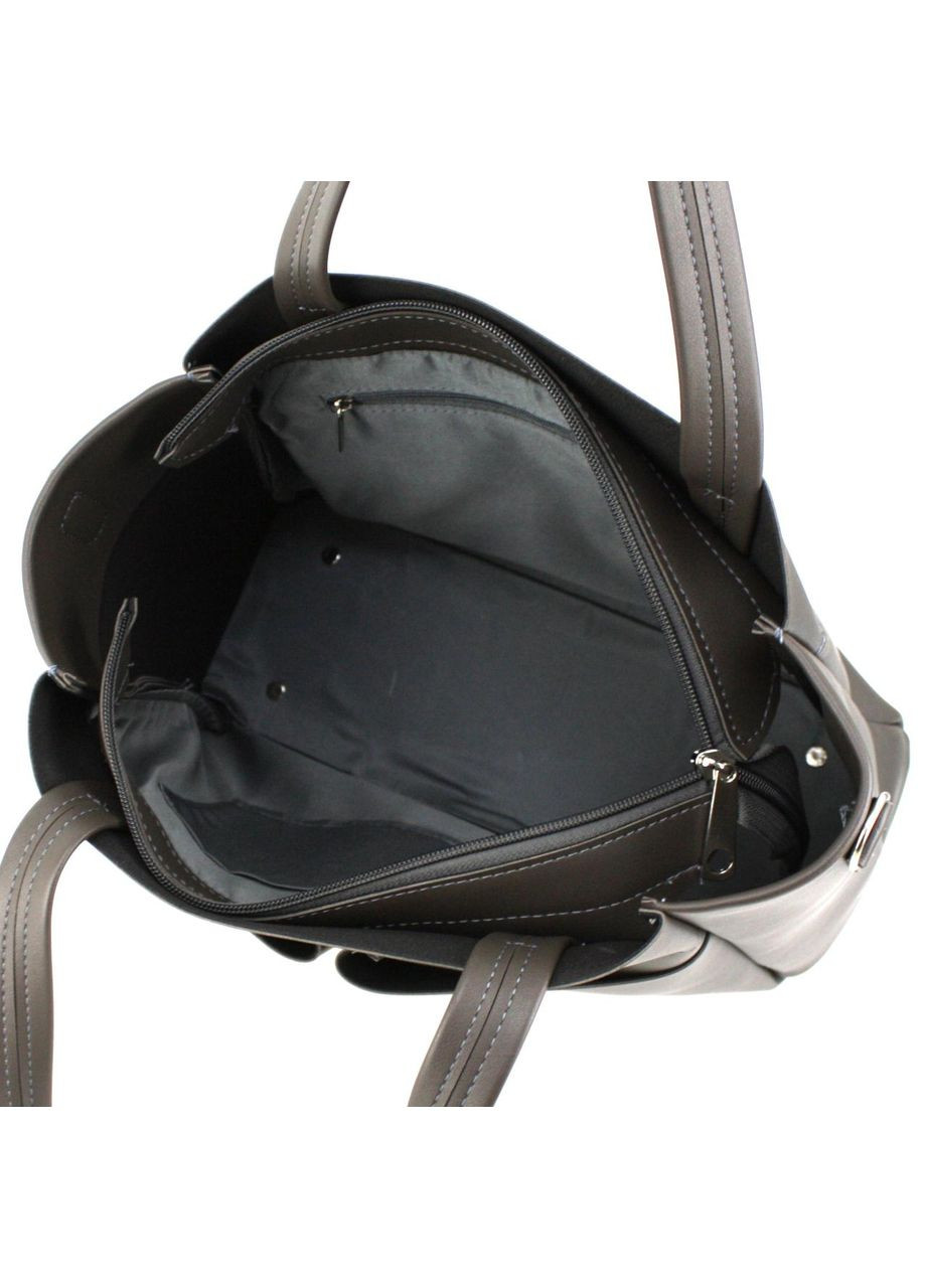 Сумка женская шопер 597192 темно-серая. Voila (348518223)