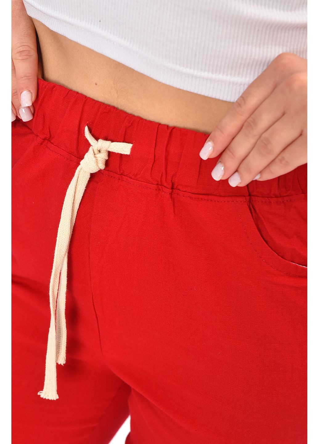 Бриджи женские красного цвета Let's Shop (355468525)