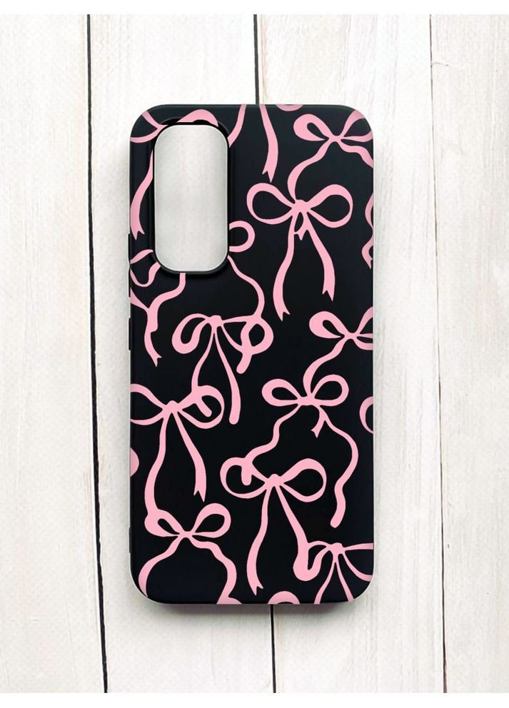 Матовий чохол на Samsung Galaxy A54 5G (A546) Чорний Бантики (принт 406) Creative (355395937)
