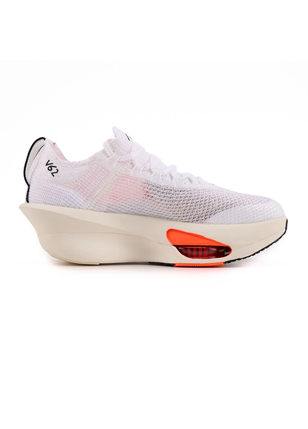 Білі кросівки чоловічі nike air zoom alphafly 3 white black orange найк аір зум білі демісезон No Brand