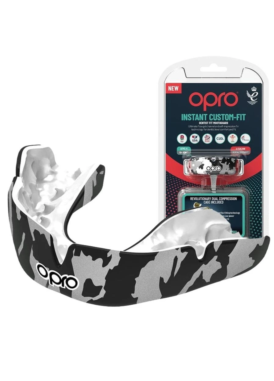 Капа Instant CAMO взрослая (возраст 11+) Black/White (art.102523002) Opro (394717650)