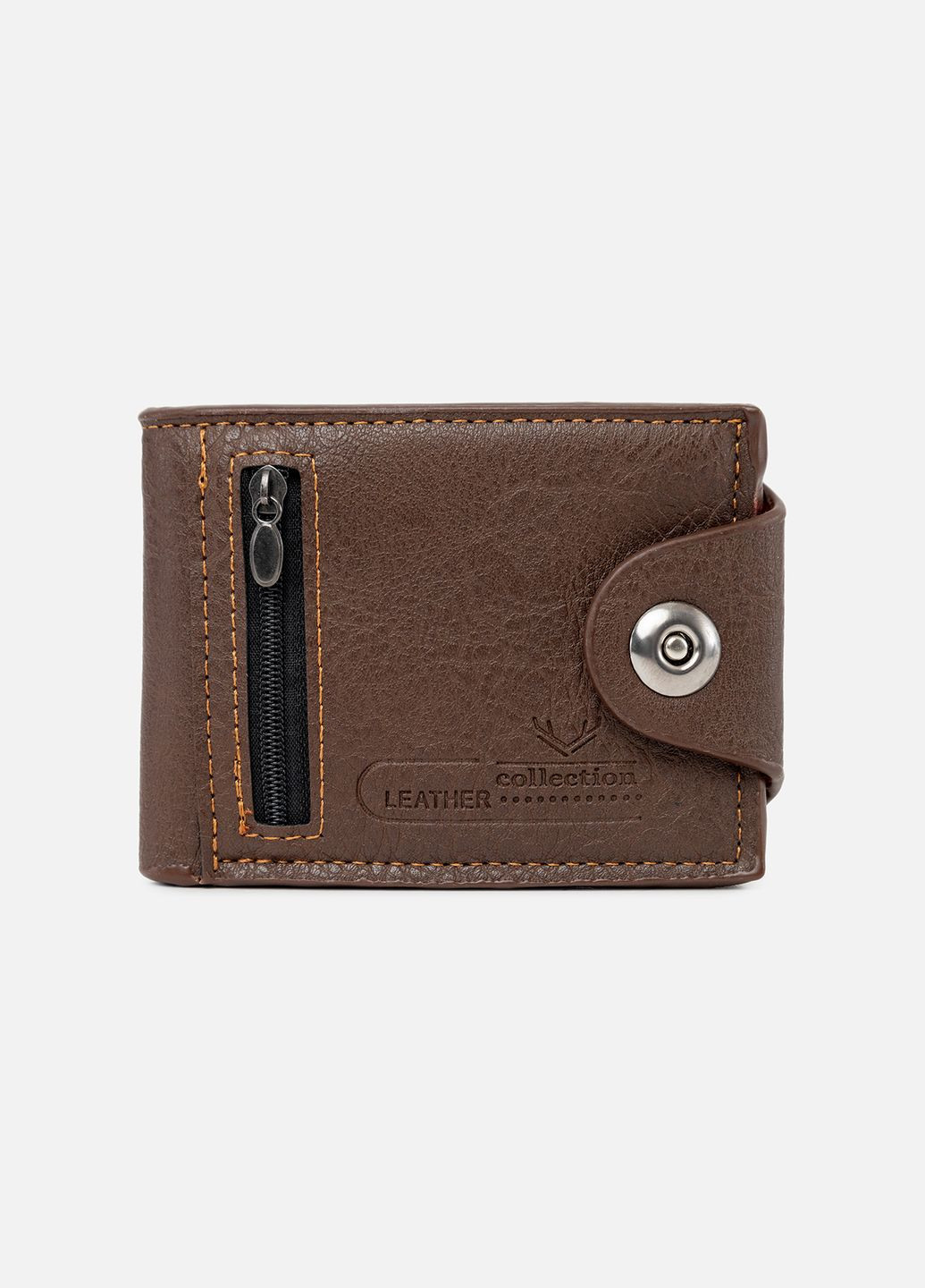 Чоловічий гаманець колір темно-коричневий ЦБ-00244439 No Brand (281352599)