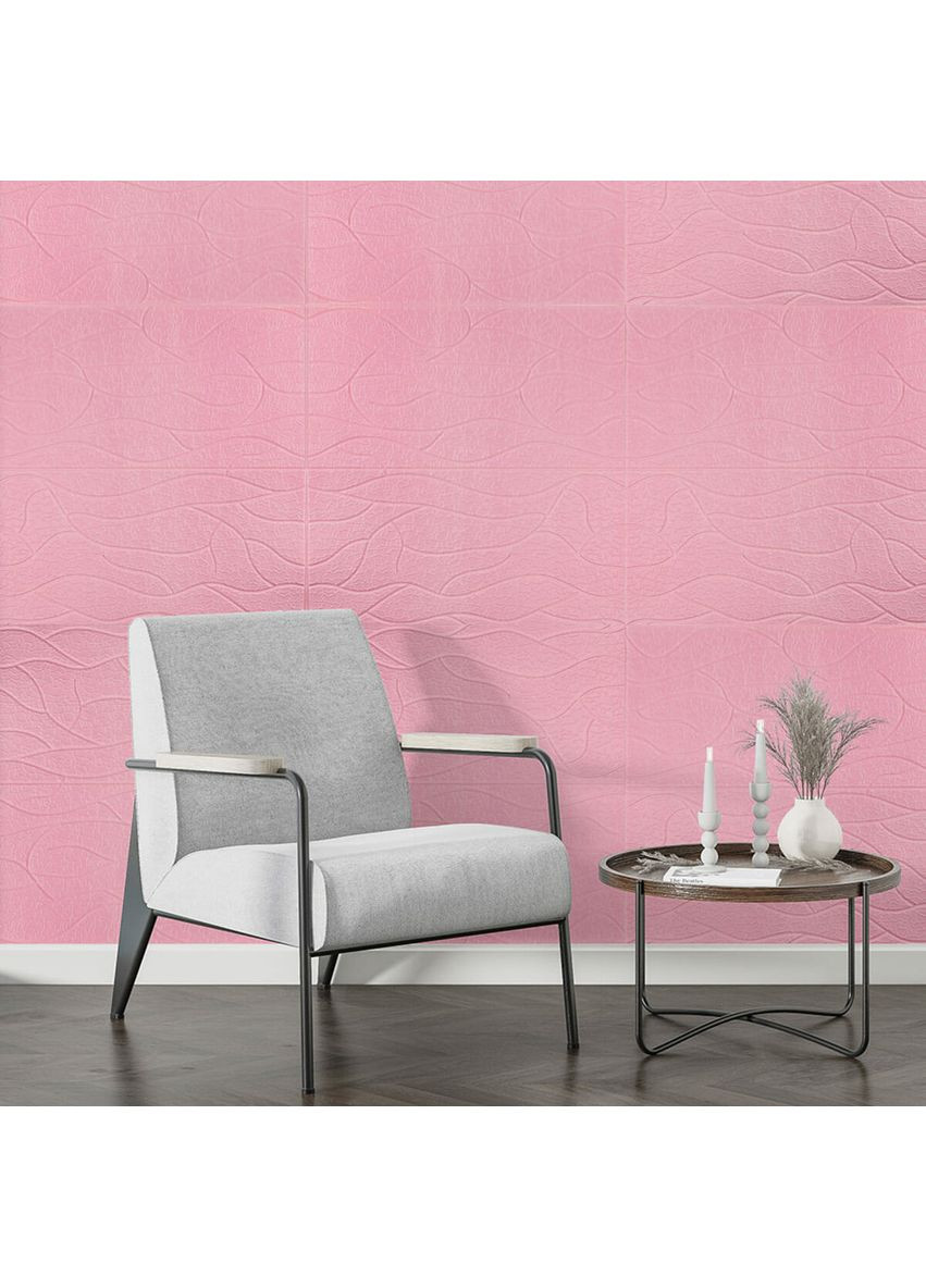 Панель 3D 700х700х6мм Розовый SW-00001950 Sticker Wall (362115247)