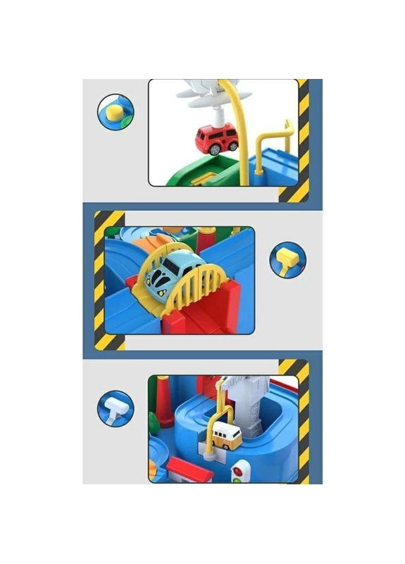 Дитячий ігровий паркінг JP588-7, 6 кнопок і 4 машинки Fun Game (327217742)