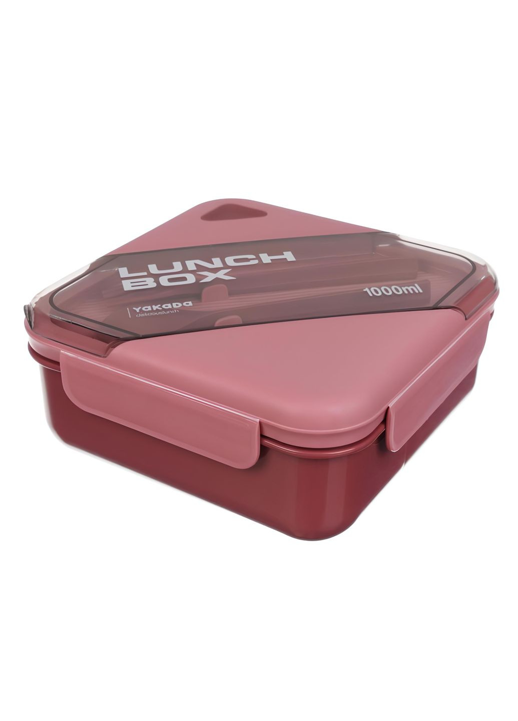 Ланч бокс 2-х секционный, розовый, 1000 мл Jooki (358705924)