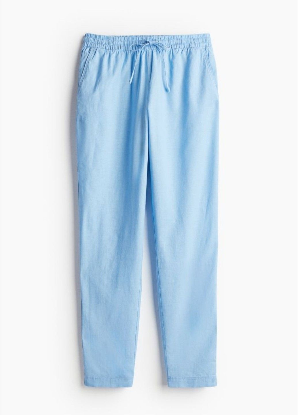 Жіночі лляні штани джогери Н&М (57367) XS Блакитні H&M (296035574)