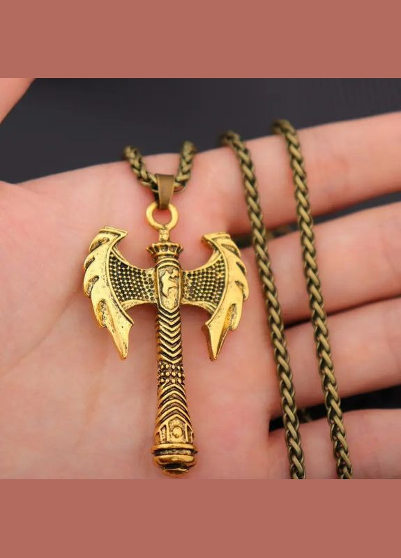 Кулон на цепочке Двухсторонний топор викингов 5.5 см 60 см LuxAurum244 Liresmina Jewelry (344563152)