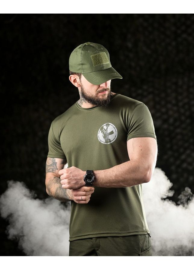 Тактическая мужская футболка Девушка олива No Brand (358203771)