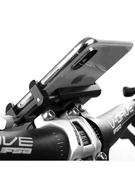 Тримач для смартфонів G-81, алюміній, чорний (HFS-011) GUB (369784662)