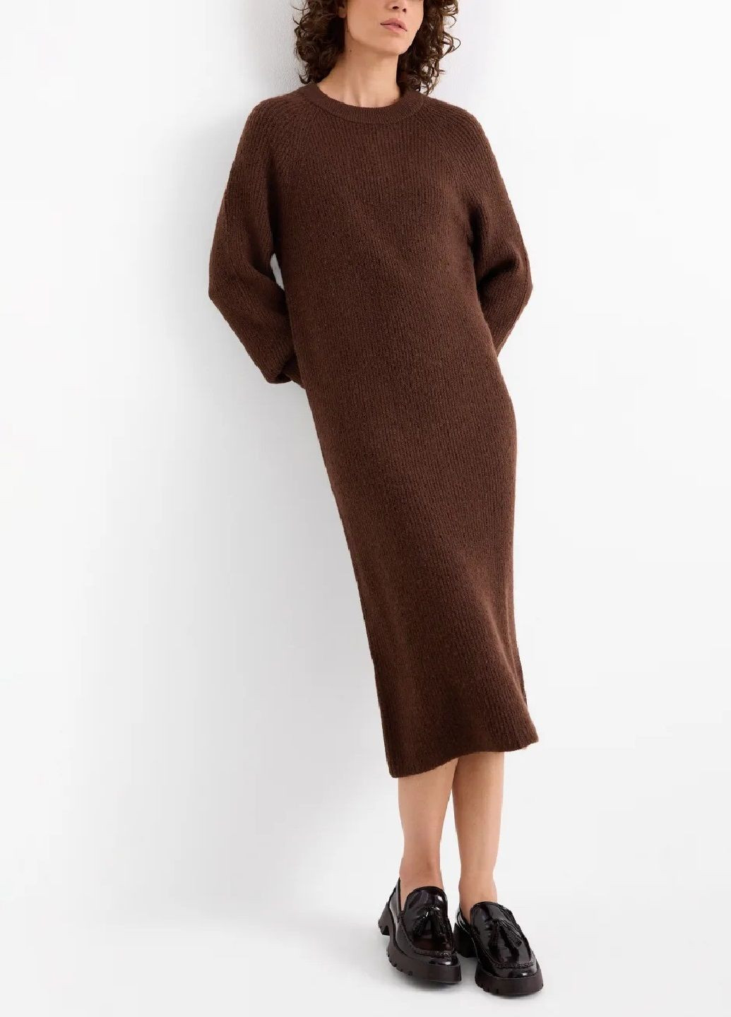 Темно-коричнева сукня C&A однотонна