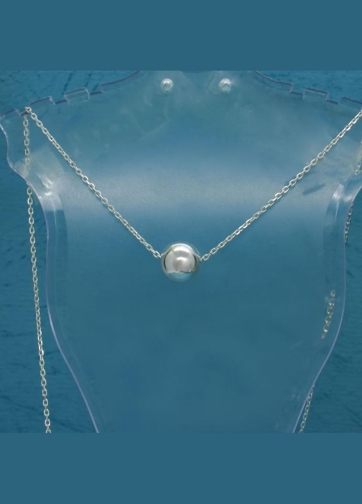 Срібне кольє "Кулька 10 мм" No Brand (350667164)