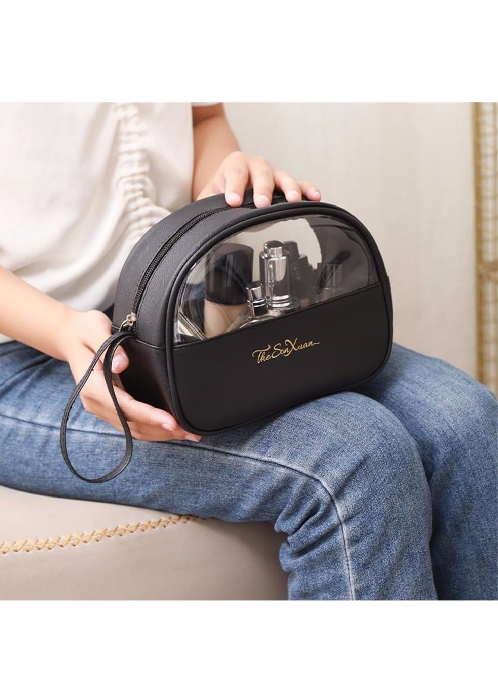 Косметичка органайзер сумка бокс для хранения косметики средств личной гигиены экокожа 16х8.5х22 см (476810-Prob) Unbranded (291118182)