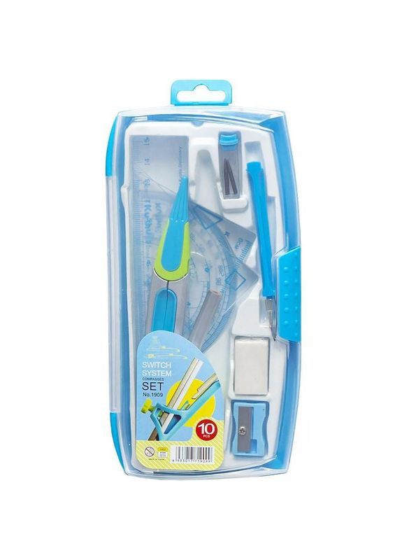 Готовальня 1909 олівець 4 лінійки (Blue) No Brand (330017505)