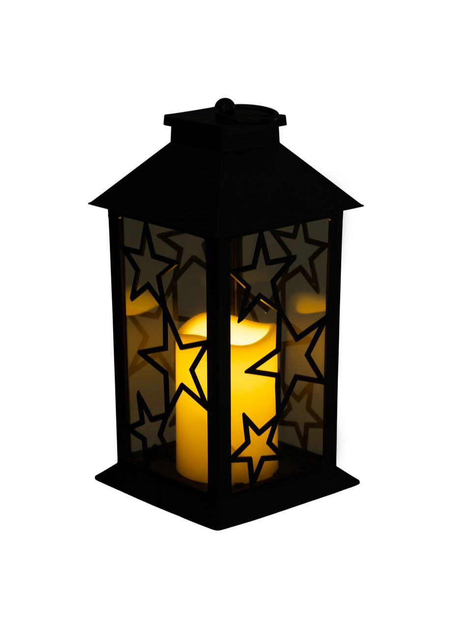 Фонарь декоративный 14×14×30 (см) подвесной с LED подсветкой Черный CR-3-2 (A-040972) Yiwu (365813390)