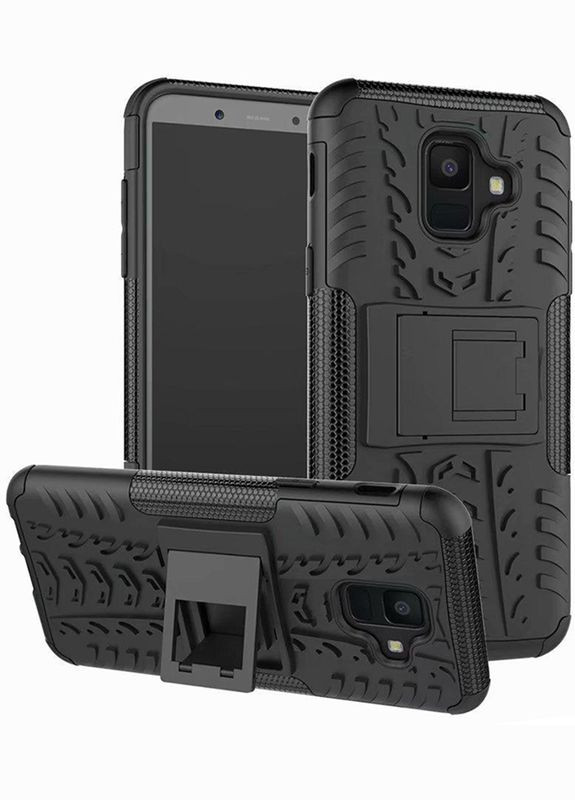 Чехолнакладка Dazzle Kickstand 2 in 1 Case Samsung Galaxy A6+ 2018 Black Toto (301781134)