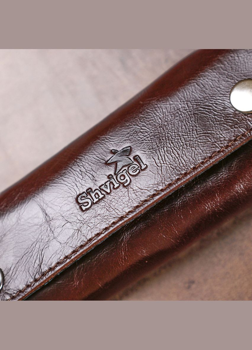 Зручна шкіряна ключниця 16534 Shvigel (331907407)