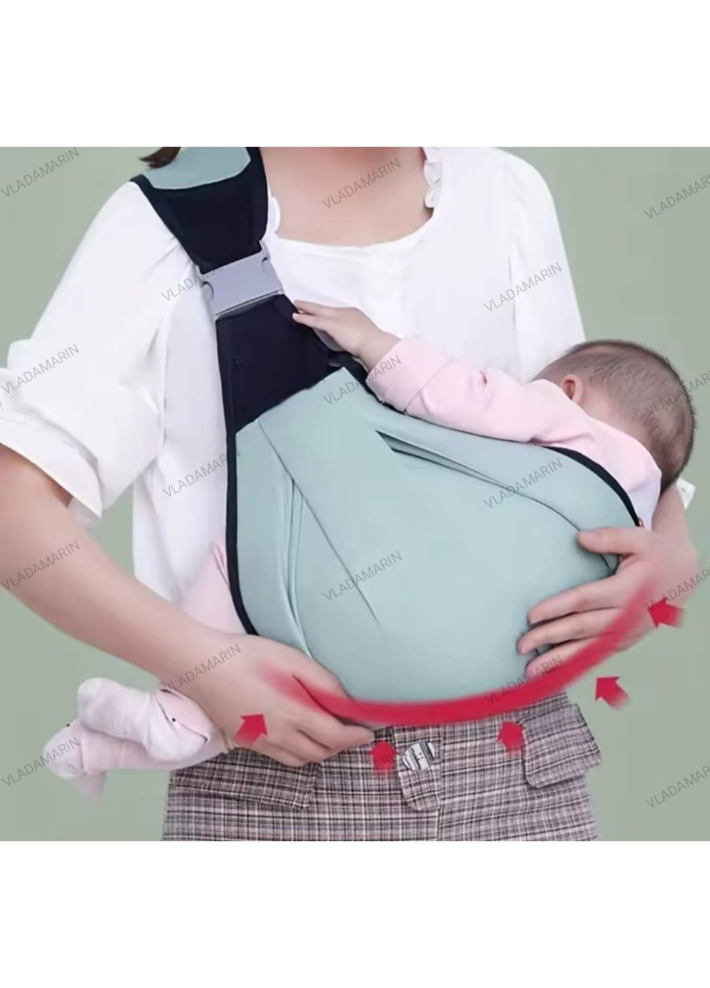 Детская слинг-переноска для ребенка, сумка для переноски детей, кенгуру. No Brand (366547151)