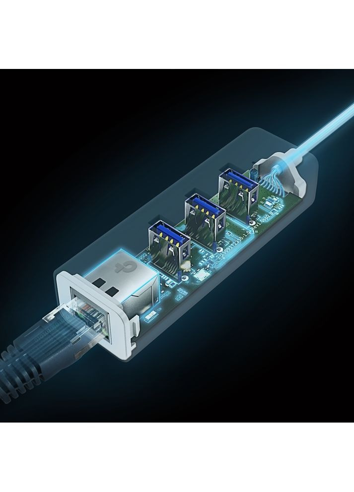 Мережевий адаптер UE330С 1xGE, 3xUSB3.0, USB-С TP-Link (373001296)