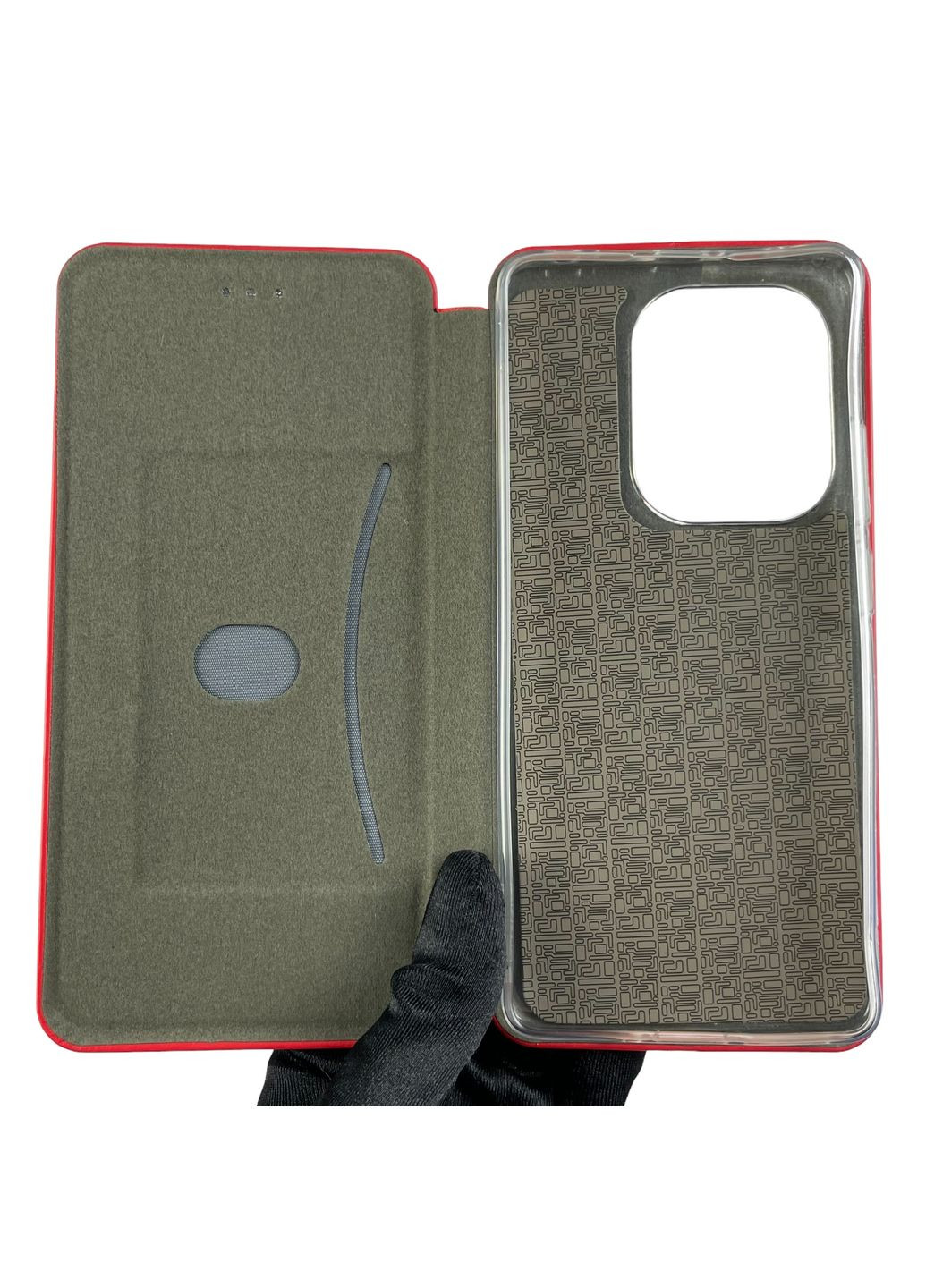 Чехол-книжка для Redmi Note 13 Pro с подставкой на сяоми редми нот 13 про красная gd1 Xiaomi (366020515)