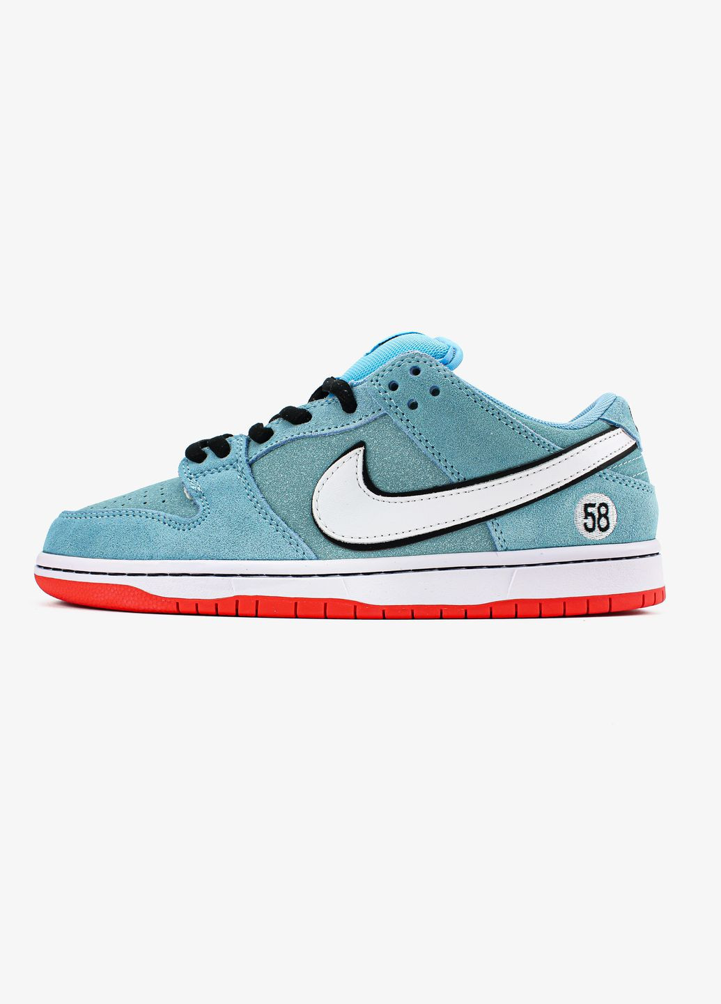 Голубые всесезонные кроссовки мужские и женские nike sb dunike low gulf blue | найк сб данк низкие голубые No Brand