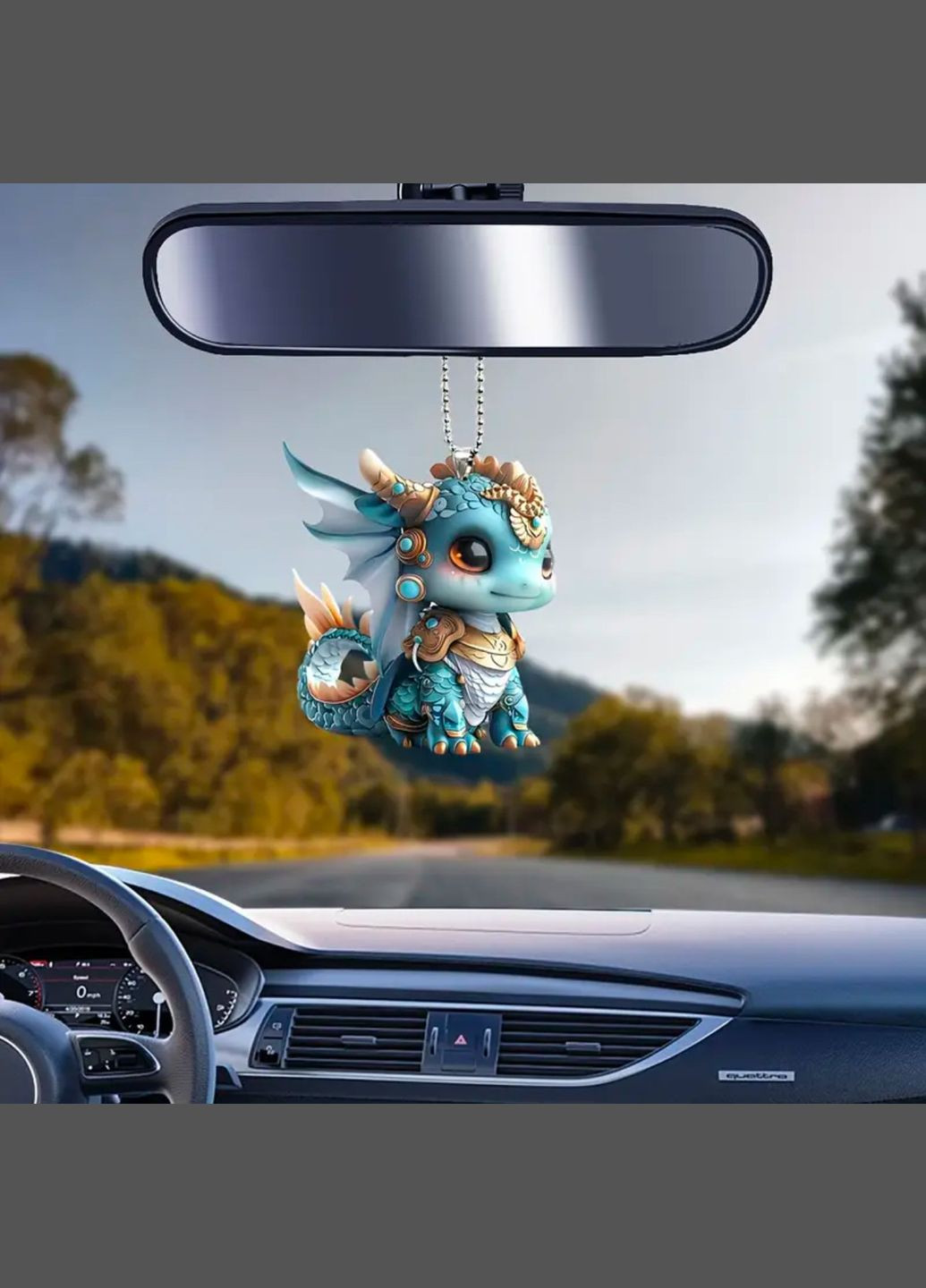 Брелок подвеска на ключе в виде символа года по Китайскому гороскопу с акрилом год ДРАКОНА No Brand (314813403)