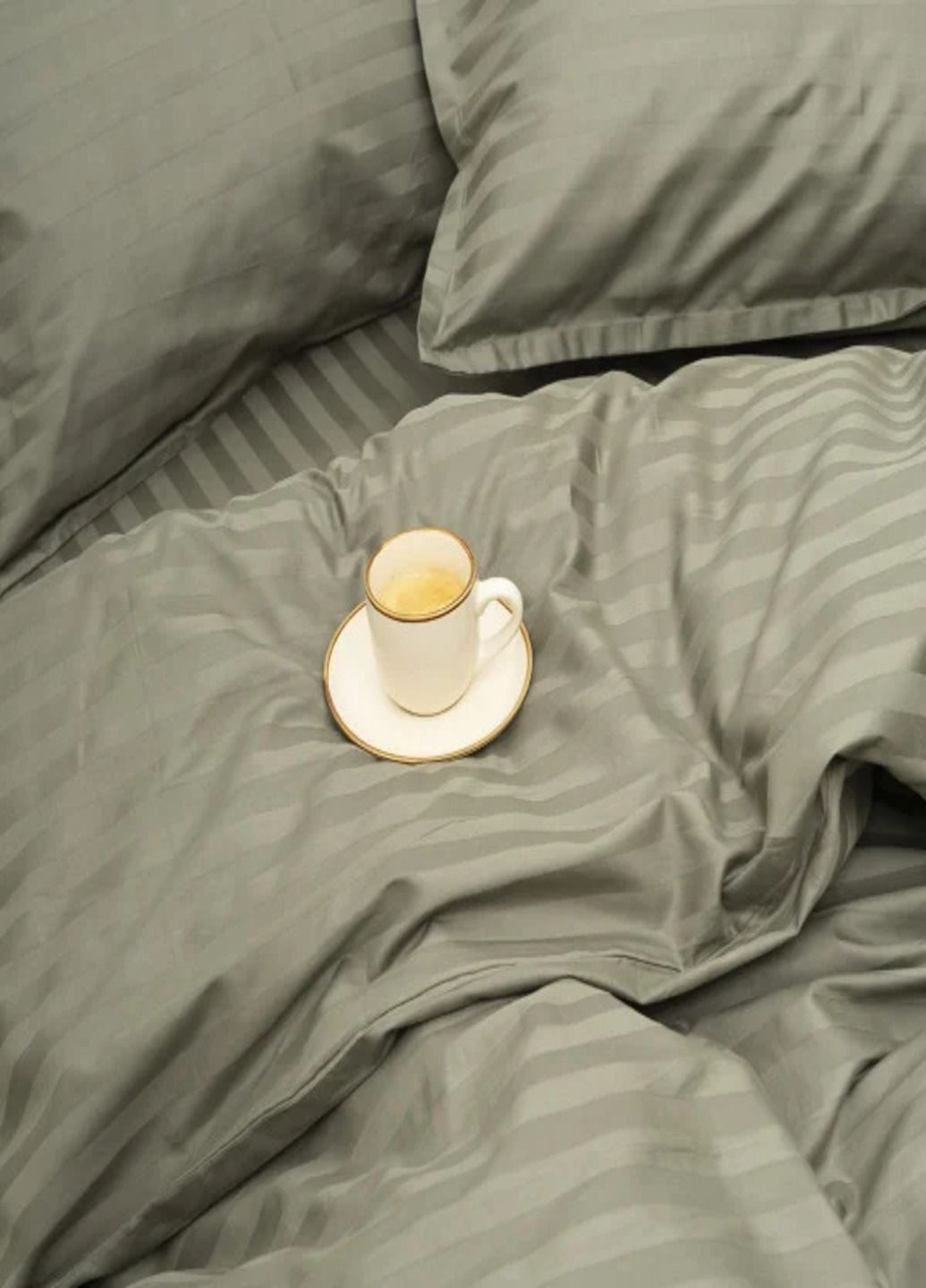 Постельное белье Вилюта сатин страйп евро. Постель Вилюта евро. Комплект постельного белья евро. Viluta Постільна білизна (346268524)