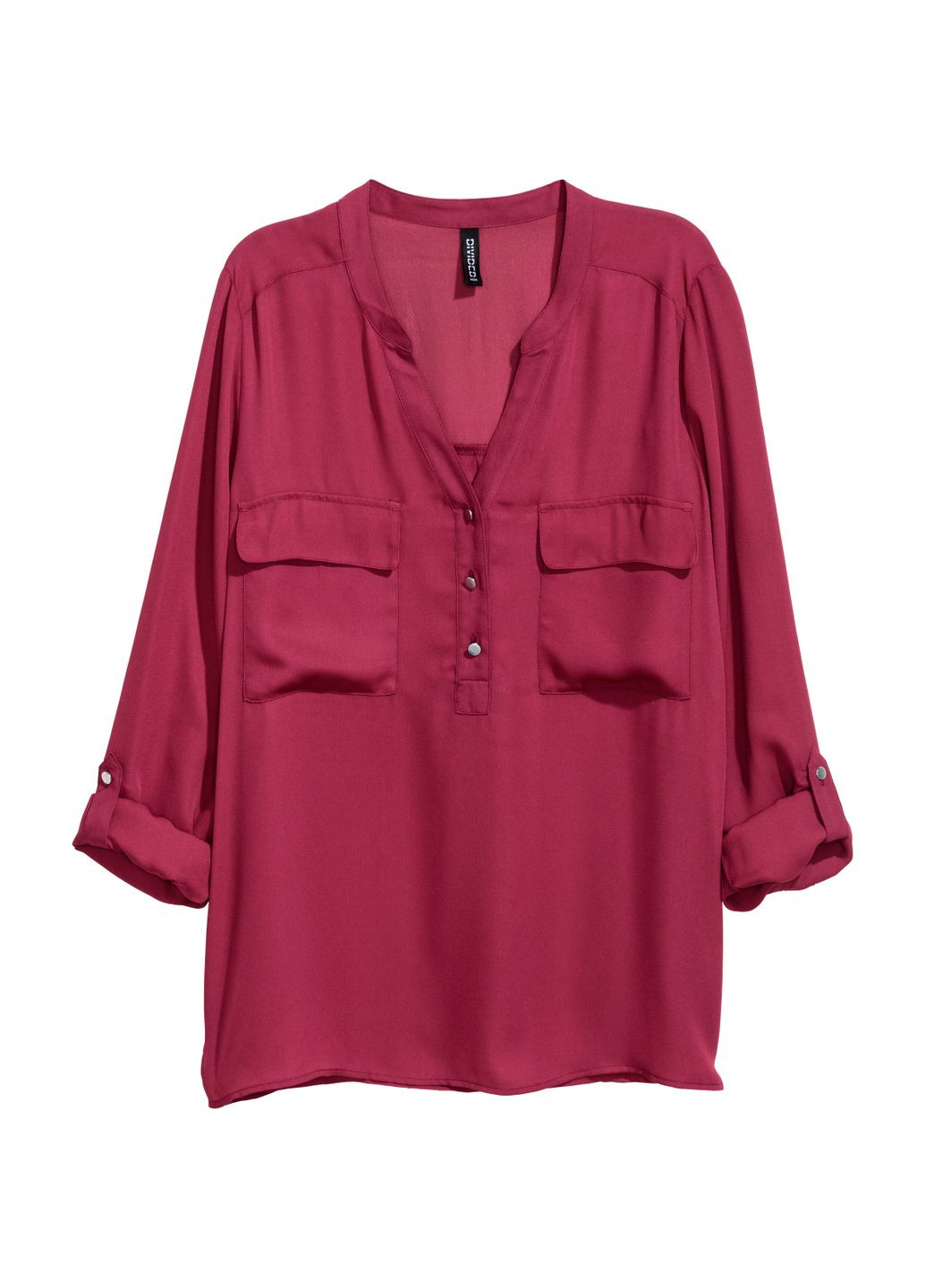 Темно-рожева блуза демісезон,темно-рожевий, divided H&M