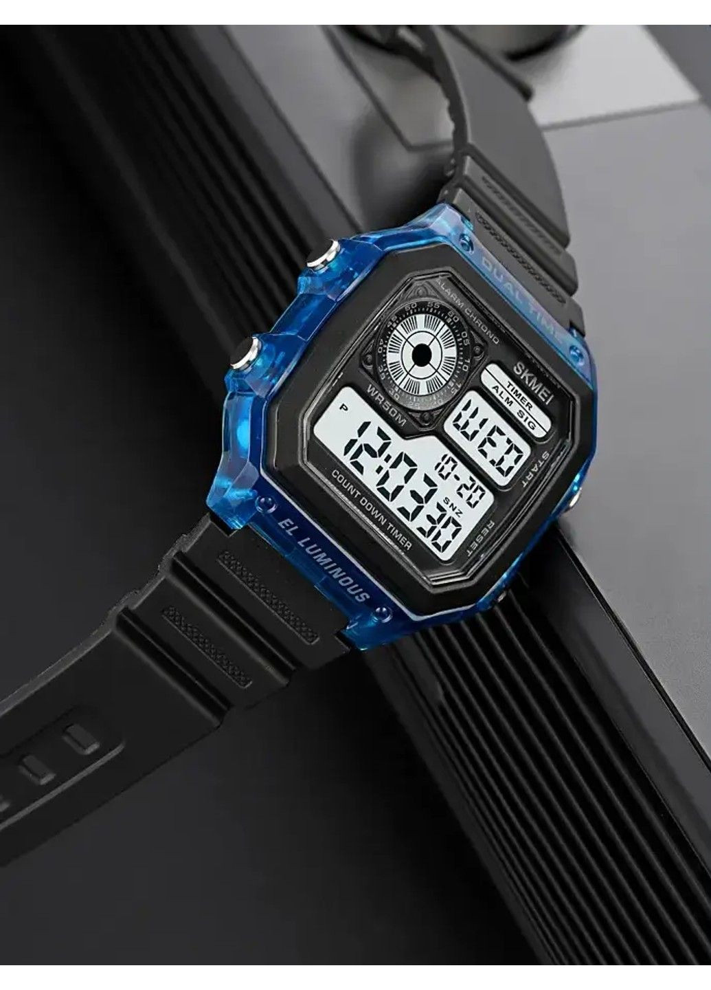 Мужские наручные спортивные часы 1998 (Синий) Skmei (314483243)