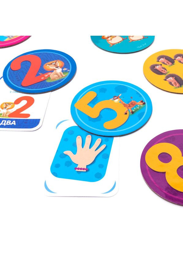 Игра настольная "Цифри, лічба" для найменших укр. VT2911-09 Vladi toys (302367260)