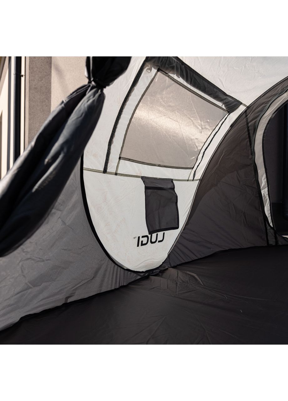 Намет туристичний 245*145 см сірий кемпінговий для риболовлі 2 місцева саморозкладна Оксфорд ProDobro (364190736)