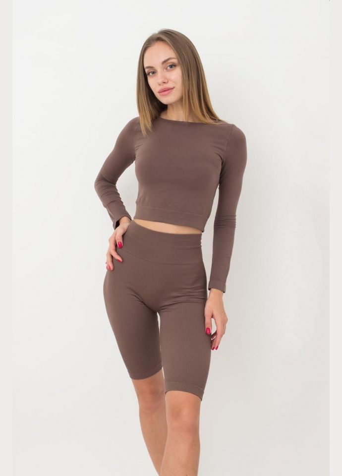 Топ женский бесшовный с длинными рукавами Giulia CROP TOP (296470351)