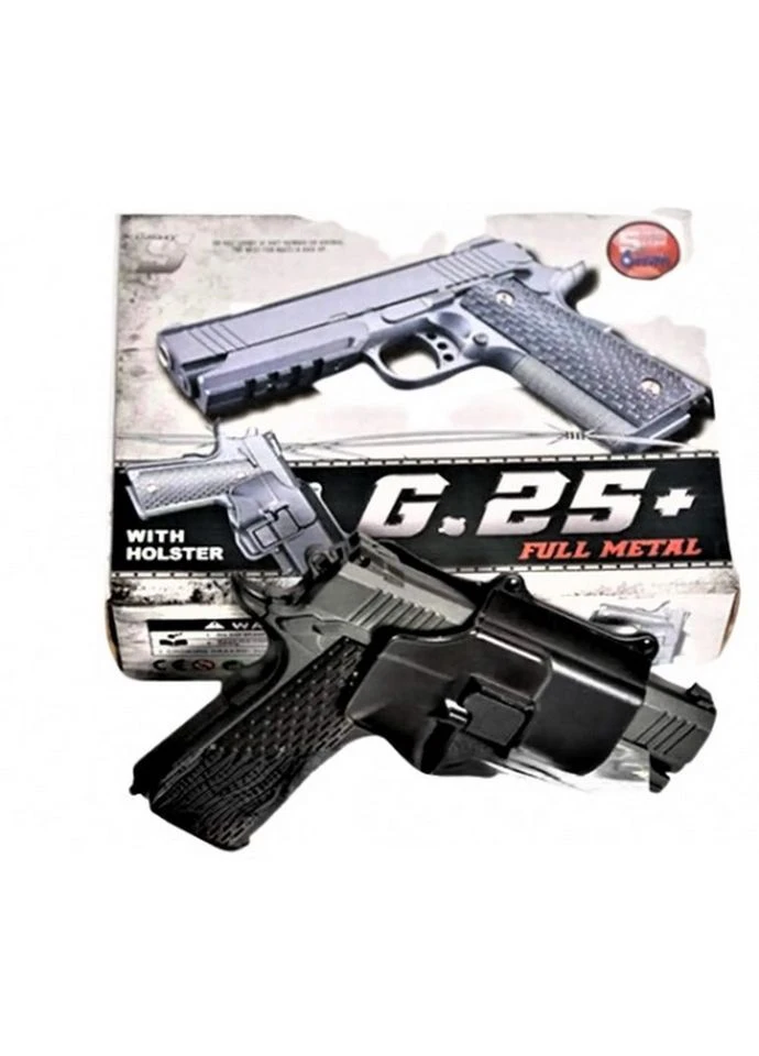 Детский пистолет на пульках "Colt 1911 Rail" G25+ металл с кобурой Galaxy (367730652)