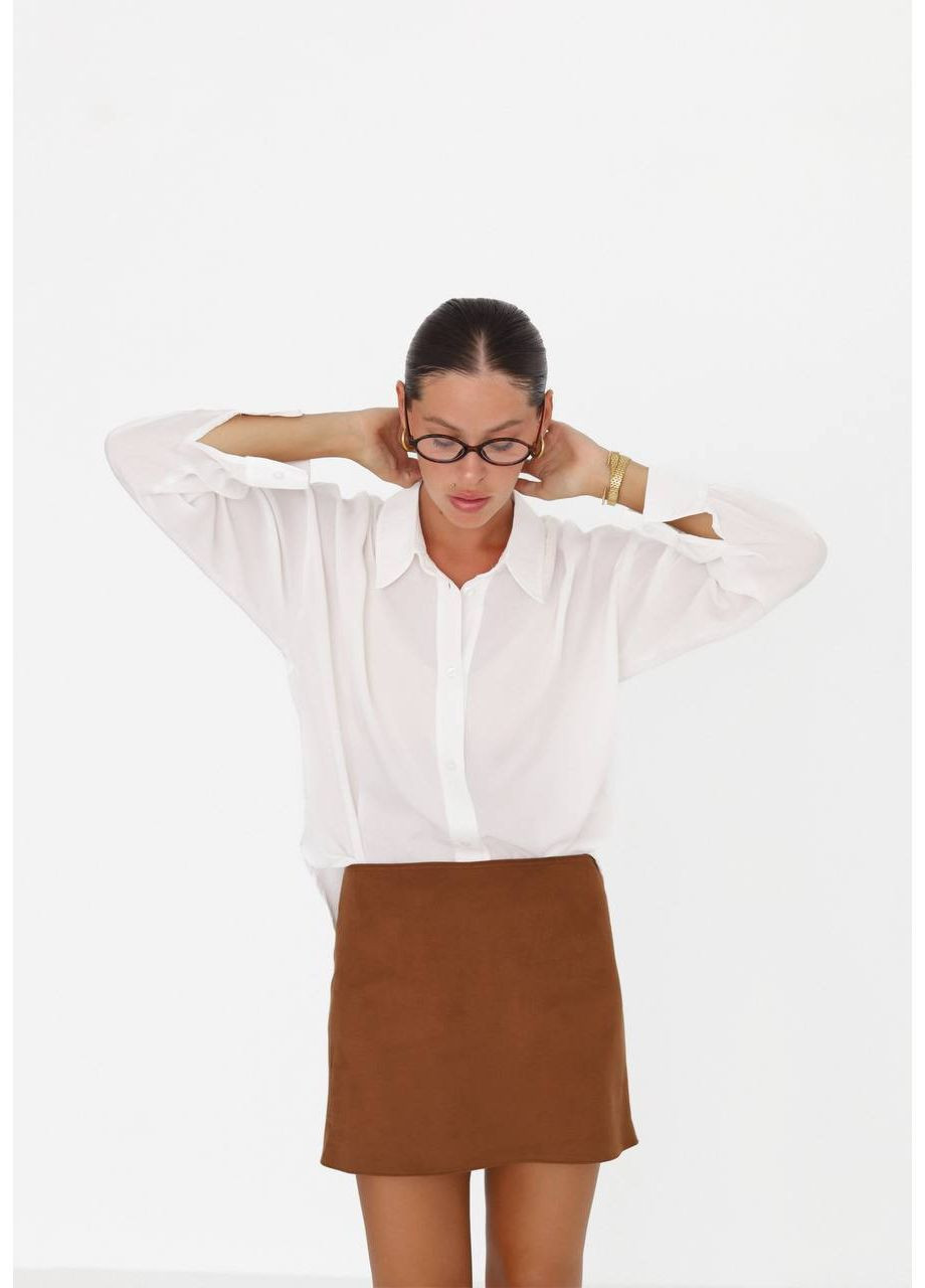 Жіноча спідниця міні із штучної замші MonCher (363849273)