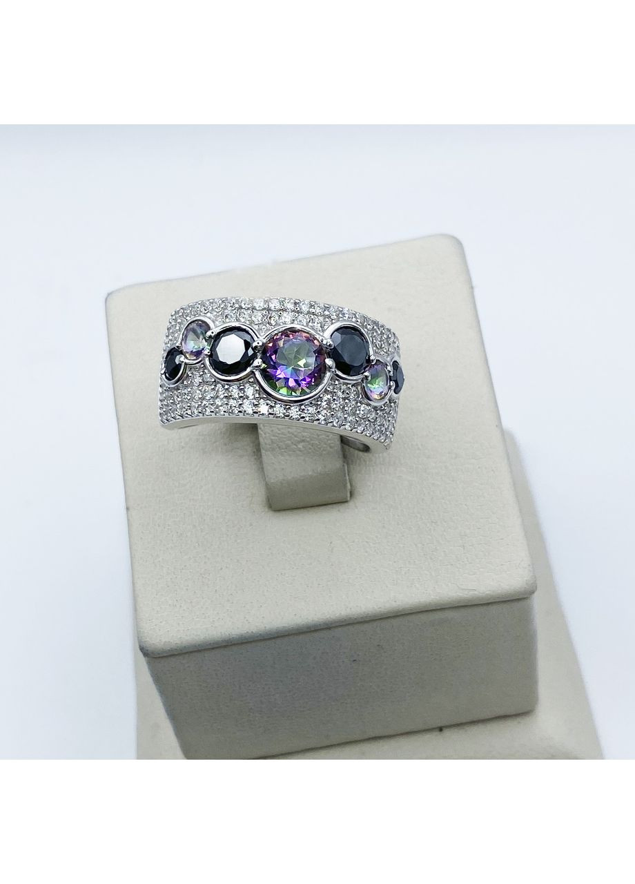 Золотое кольцо с фианитом "Жаккард мистик" 18,5 5,57 г No Brand (370142406)