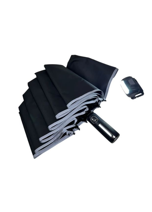 Чорна чоловіча парасолька автомат 10 спиць надійність у кожному русі Bellissima (365778543)