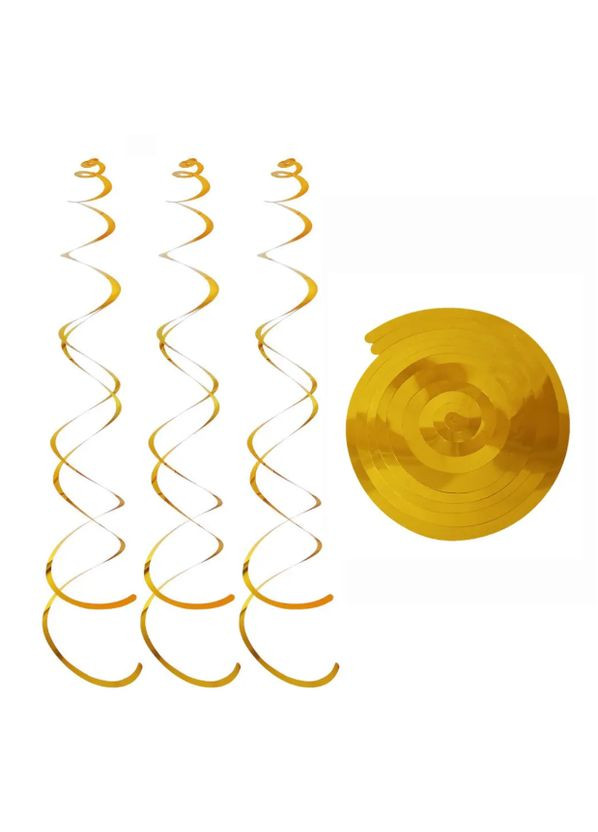 Дождик гирлянда 6 полосочек 70 см золотистый Jannet Дощик (316680236)